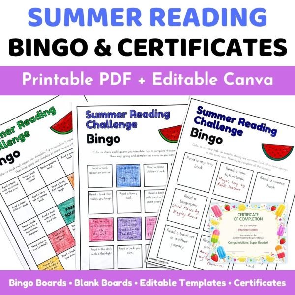 Summer Reading Bingo Pack